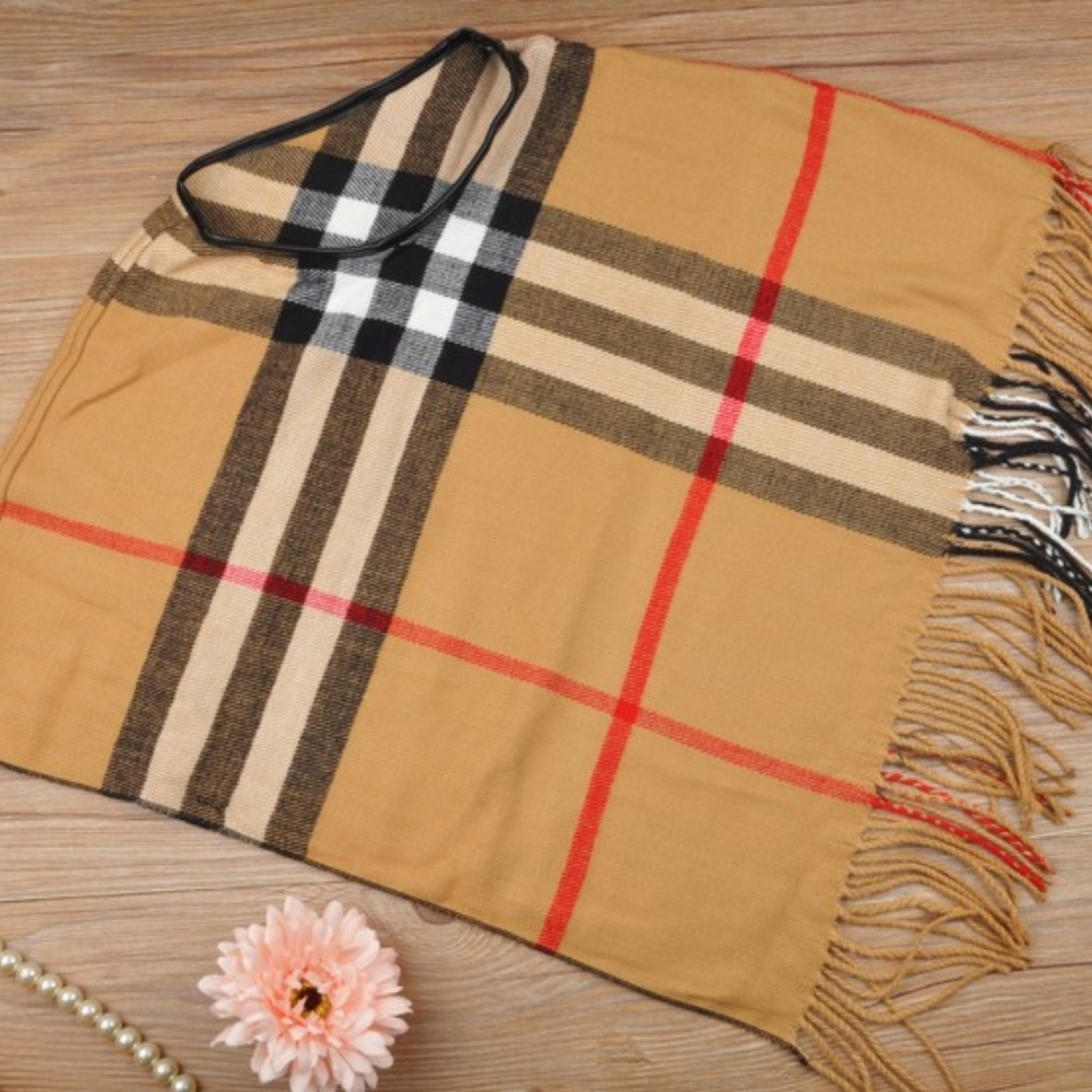 Toddler Girl Fringe Poncho Holiday Christmas Gift for Her - 4 Colors!! - Picture 5 of 8
